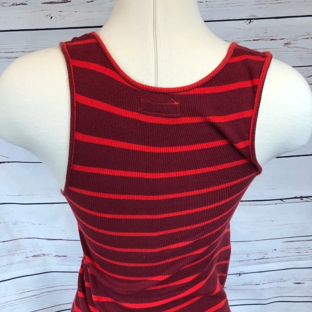 Free People Red‎ Stripe Tank